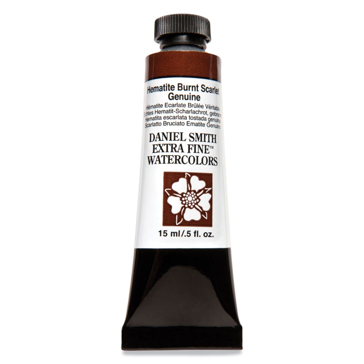 Daniel Smith Extra Fine Watercolor - PrimaTek, Hematite Burnt Scarlet Genuine, 15 ml Tube